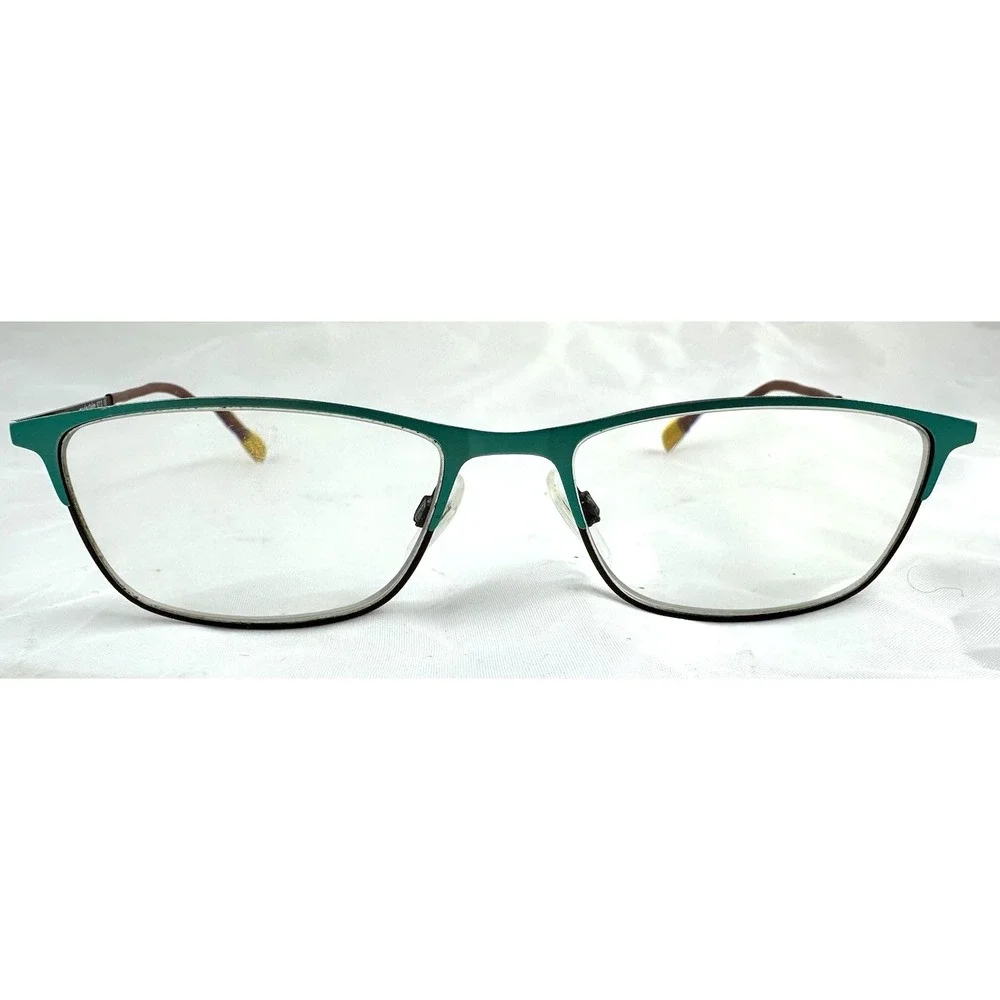 Marie Claire 6213 Teal Tone Cateye Designer Reading Eyeglasses Frames 52-16-140